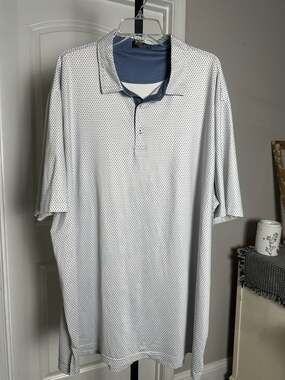 Byron Nelson Men's Geometric Print Performance Golf Polo Shirt Size 3XL #326